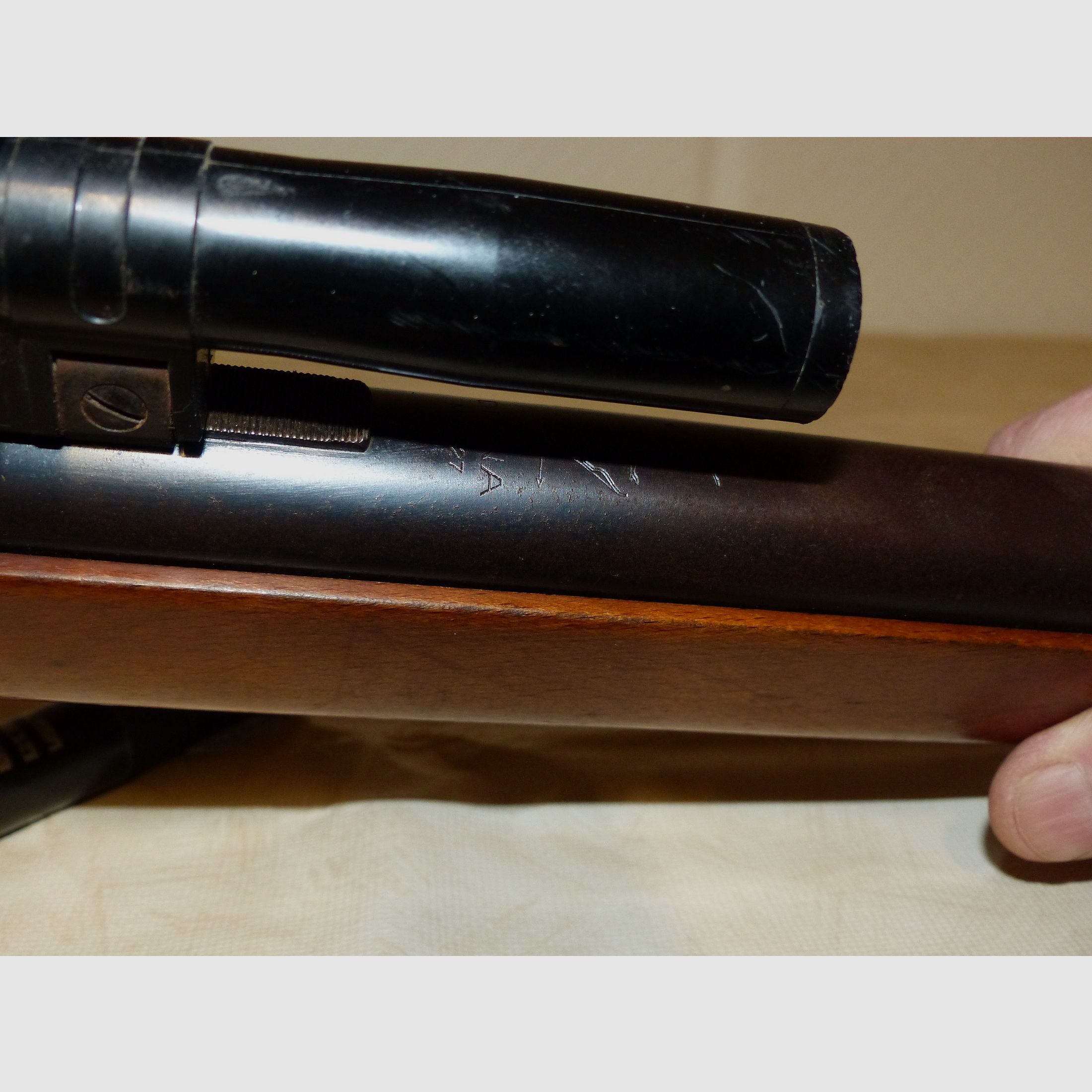 Druckluftgewehr Luftgewehr Diana Mod. 27 oh. F, mit Zielfernrohr Stable 2,2-fach Fadenkreuz 1970 vintage