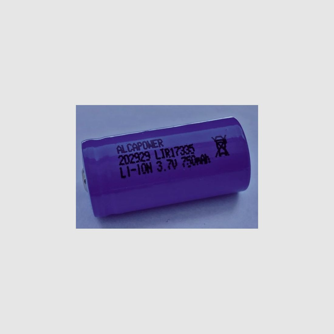 ALCAPOWER OPLAADBARE BATTERIJ 16340 3,7V 750 MAH