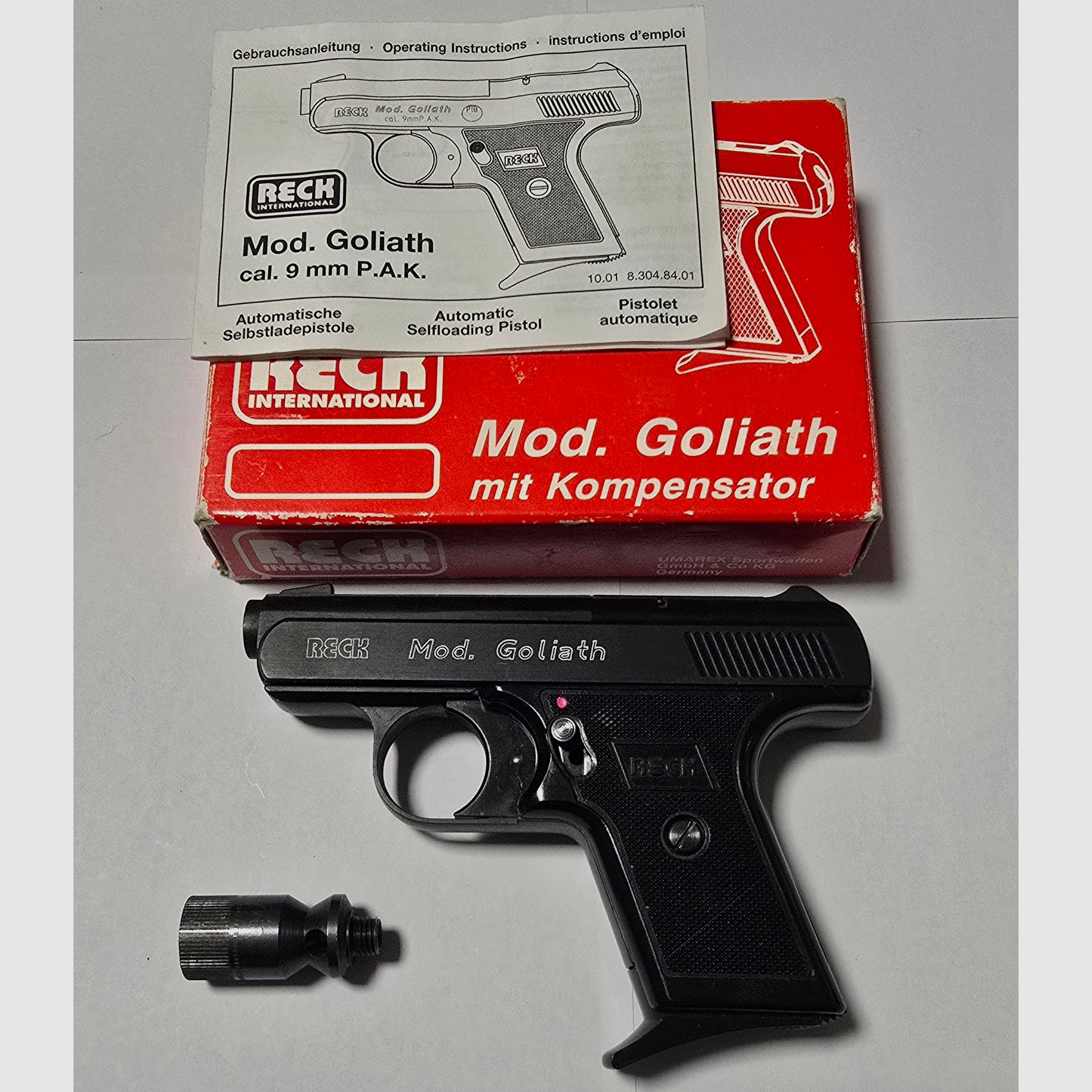 Selten Reck Goliath Schreckschuss 9mm PAK Taschenpistole