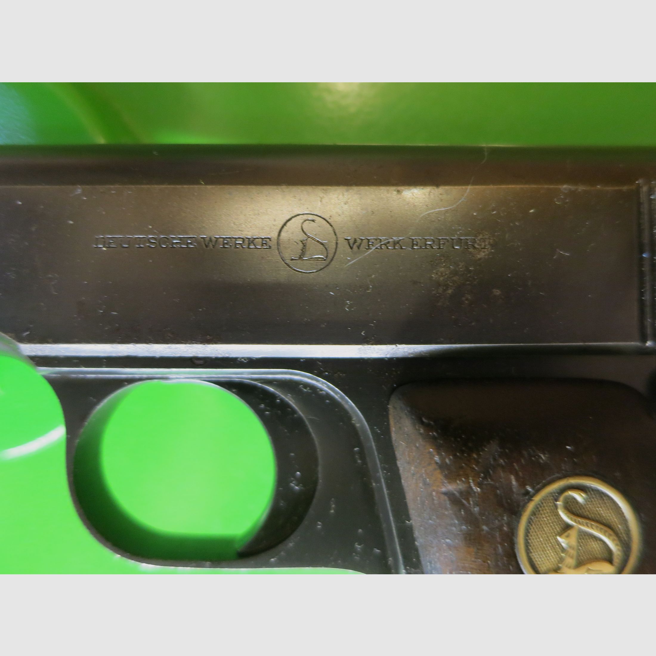 Ortgies; Deutsche Werke Erfurt; 7,65 Browning Polizeipistole Wehrmacht      #12-