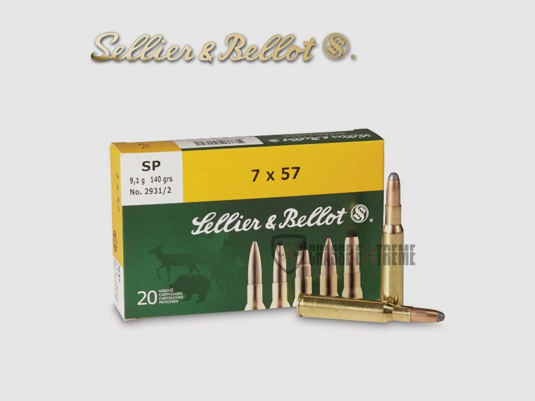 20 cartridges S&B cal 7×57 140gr SP