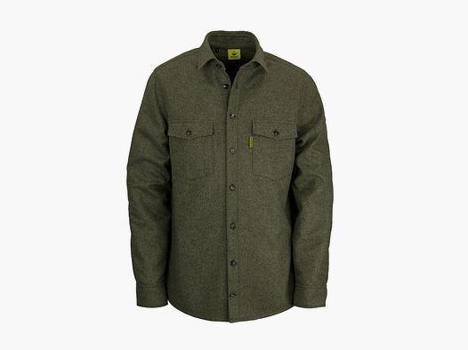Merino-Lodenhemd "Grimbart", oliv