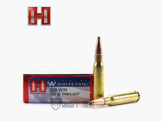 20 cartucce HORNADY Aw 308 Win 150 Gr Interlock Sp