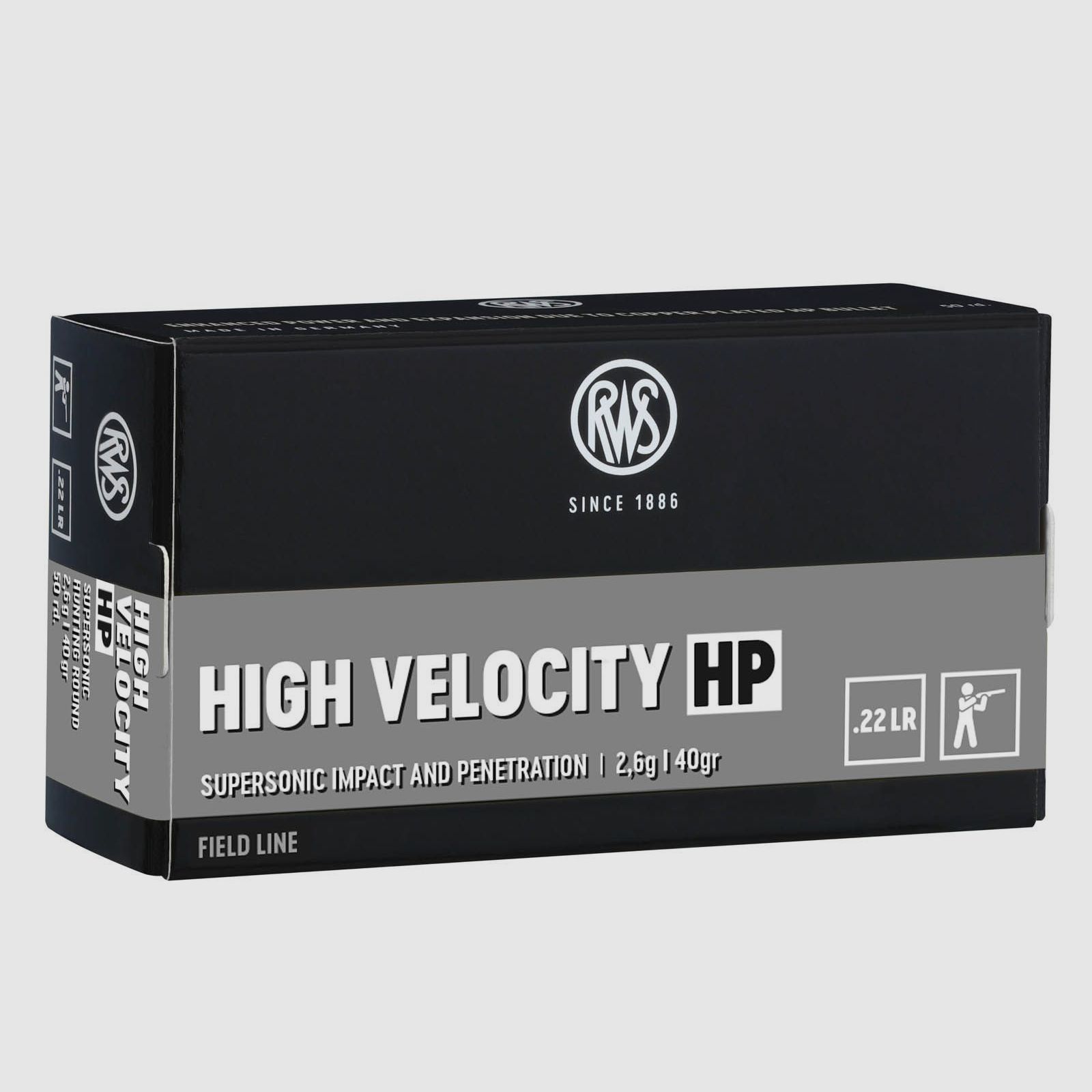 RWS High Velocity HP .22 Long Rifle - 2,6g / 40gr