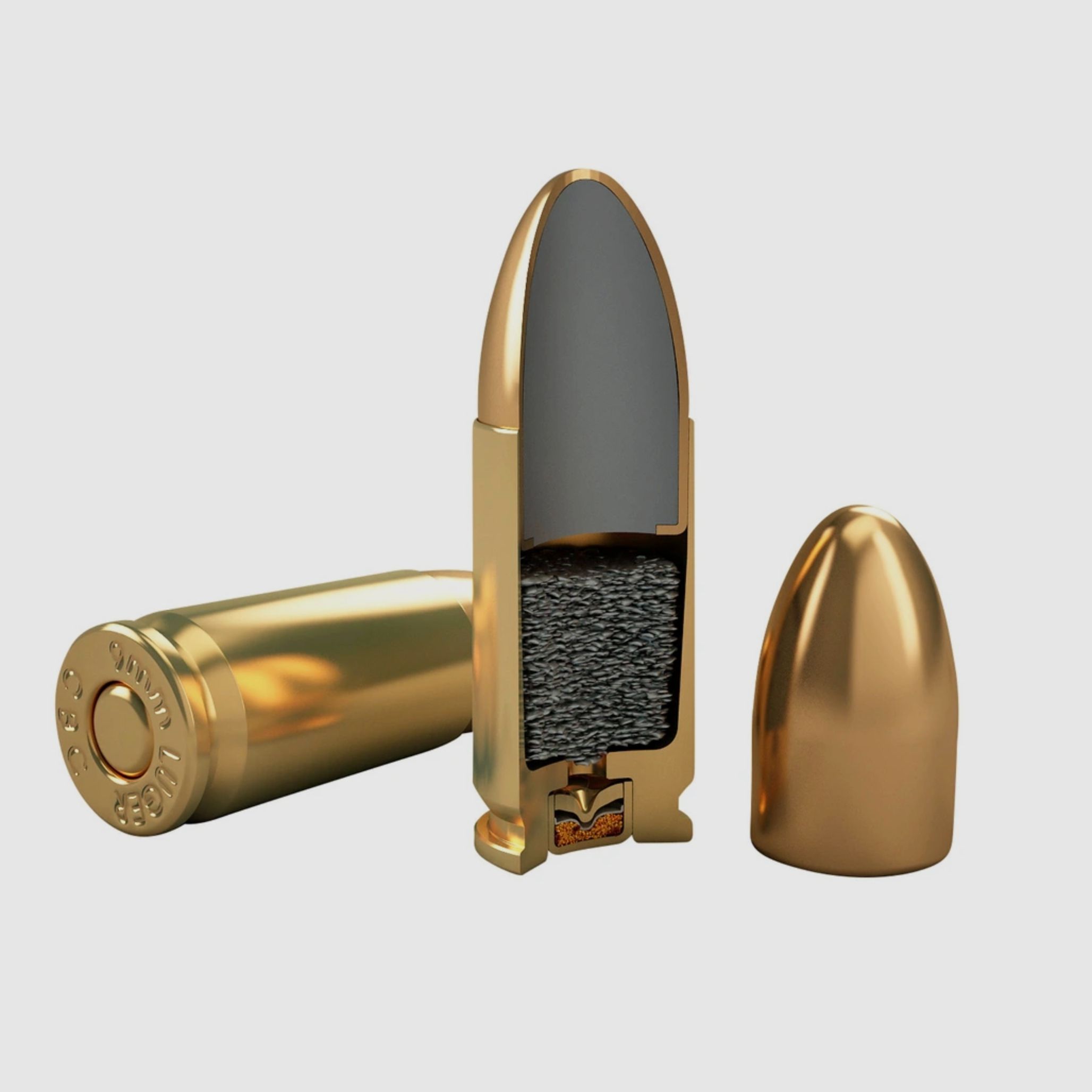 Magtech 144800 9 mm Luger Vollmantel 7,45g/115grs. Pistolenmunition