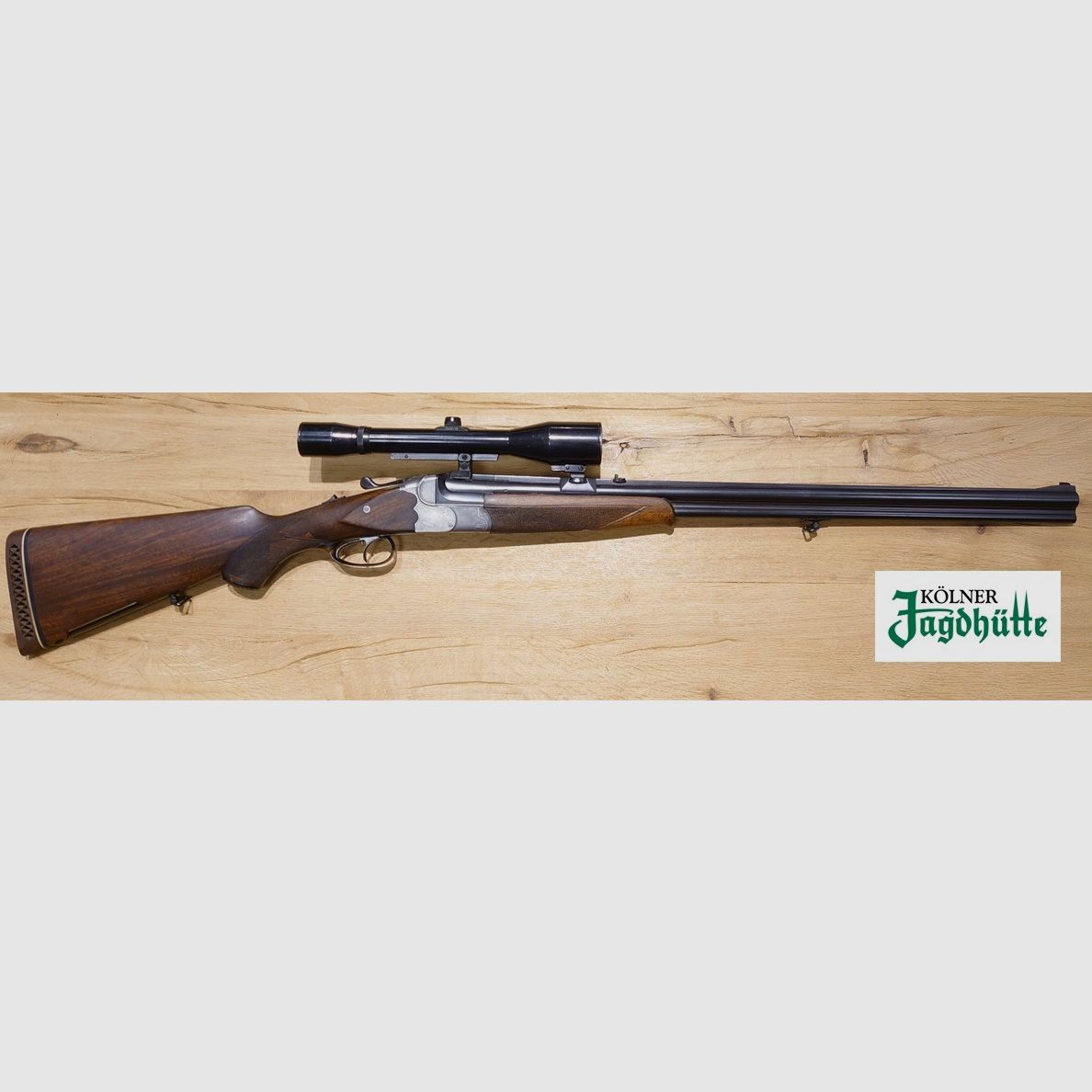 Bockbüchsflinte Ferlach Kal. 8x57IR 16/70 z Franz Kettner 6x42