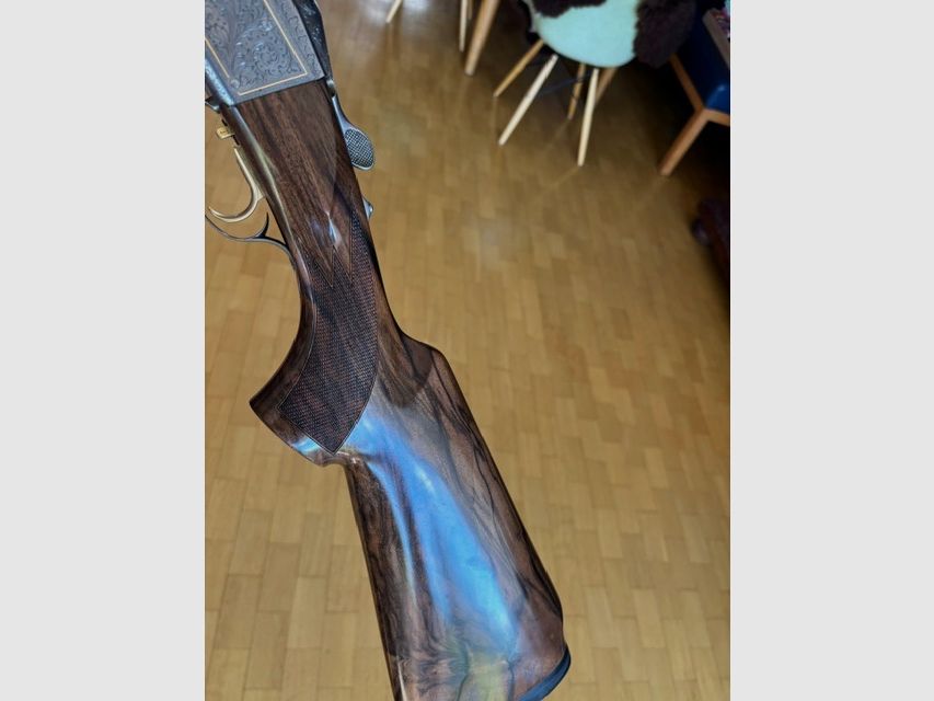 Krieghoff K80 Sporting Custom Shop ręcznie grawerowane, bez lasera, złote inkrustacje, stan idealny, kaliber 12/76