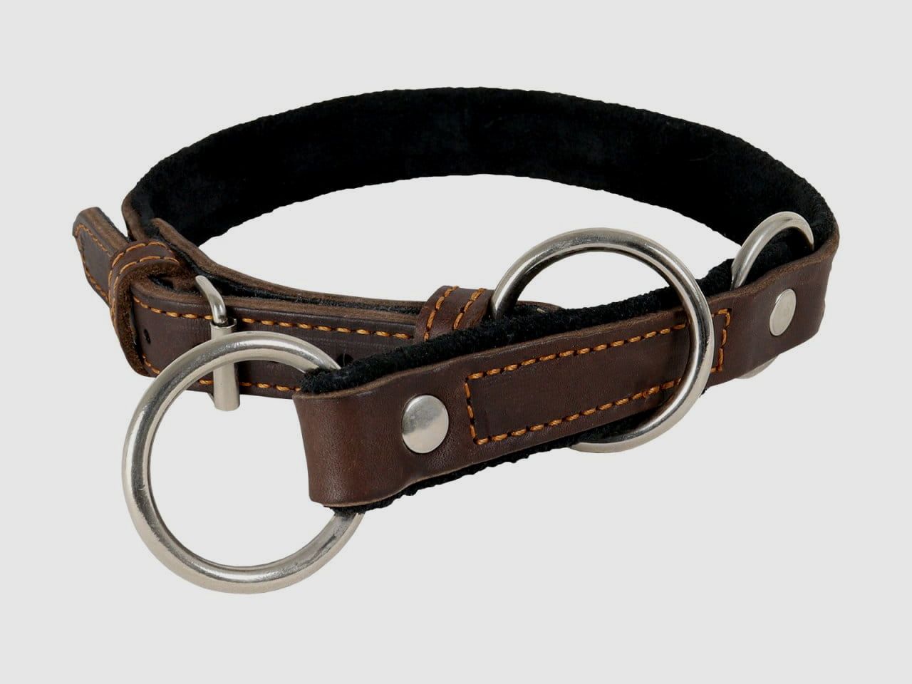 Collier AKAH à Arrêt de Traction en Cuir Huileux