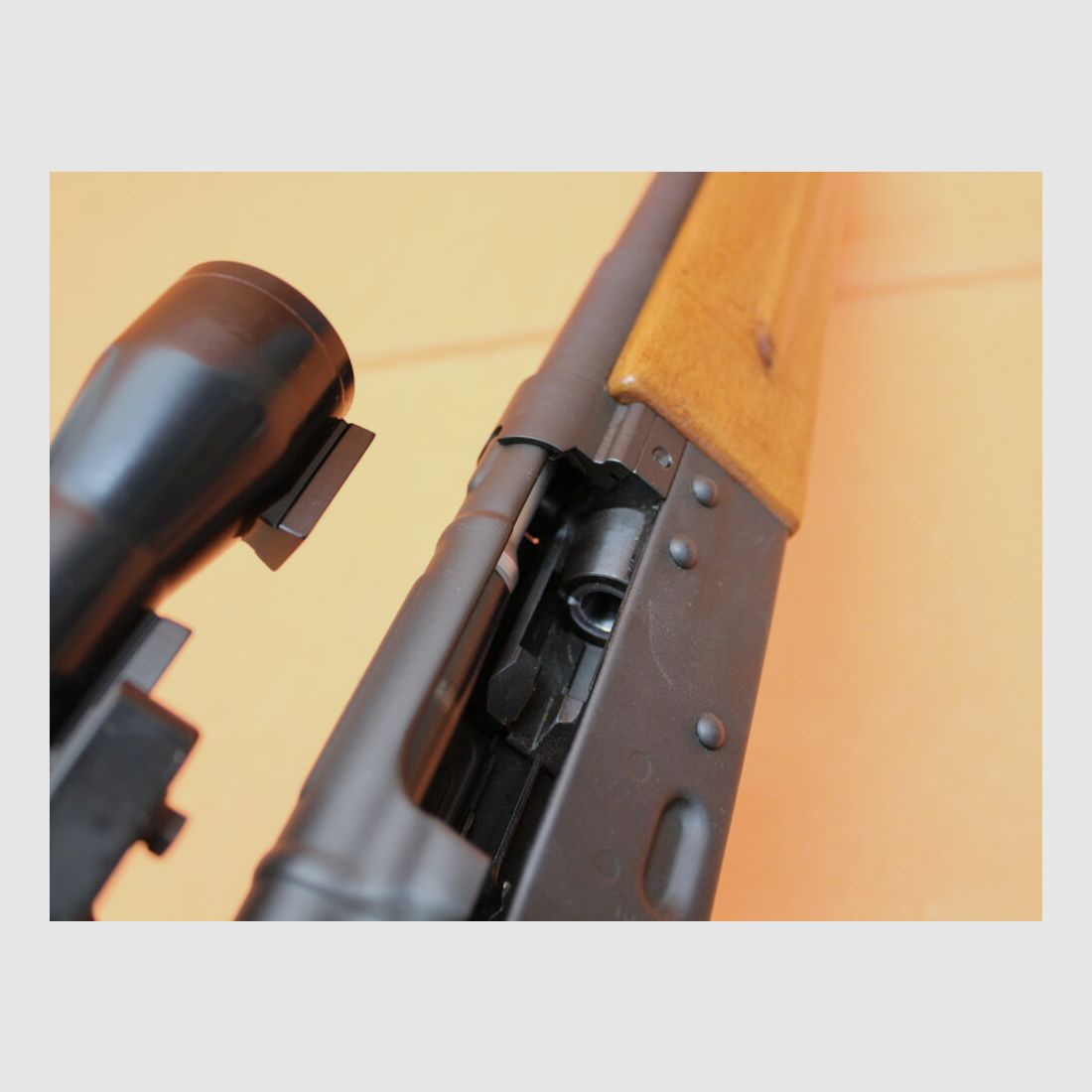 ¡Raridad VEB GWB Wiesa! Ha.Büchse 7,62x39 VEB GWB Wiesa Speger incluido Zeiss Jena ZF 4x32-M- Sistema DDR Kalaschnikow