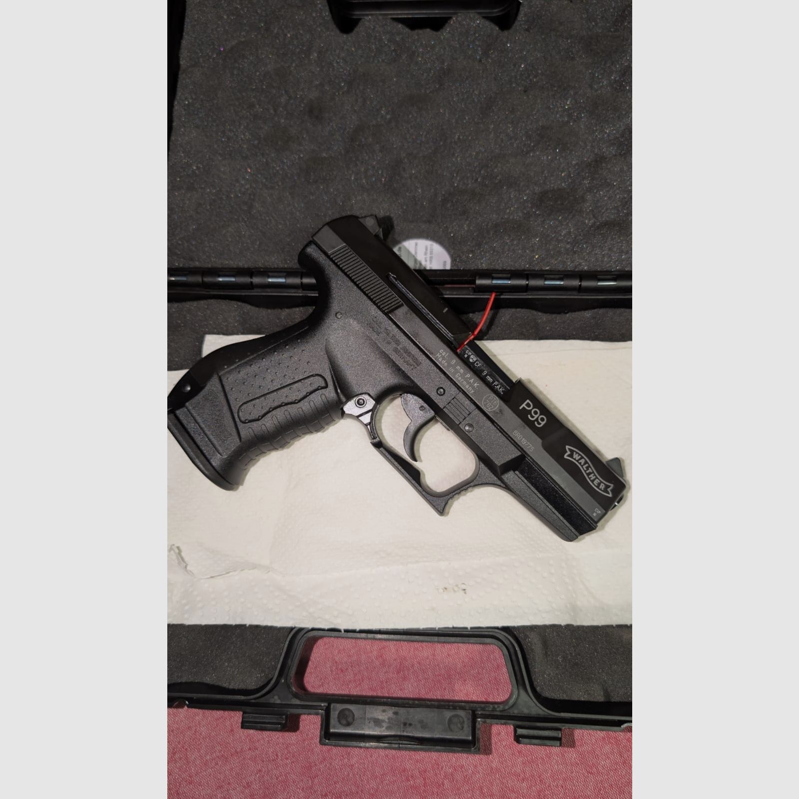 Walther P99 blank firing pistol 9mm P.A.K. black