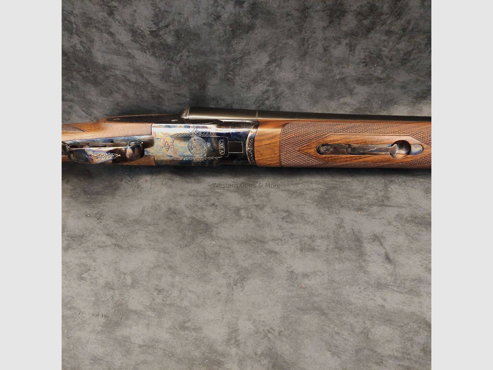 Huglu	 Huglu Kal.12/76  Mod. 201A Color Case "Coachgun" B2 Ware
