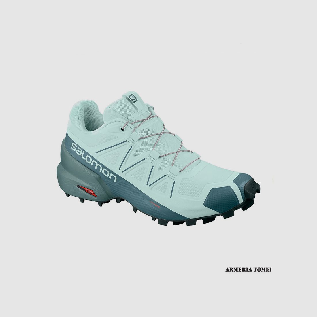 SALOMON – DAMES – SPEEDCROSS 5 W Icy Morn / Hydro / Green Gables, afbeelding 1 van 2