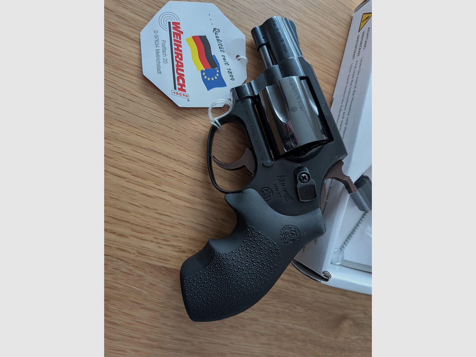 Weihrauch HW 37 9mm Knall ++ Non sparato ++ Hw37 Hogue impugnature