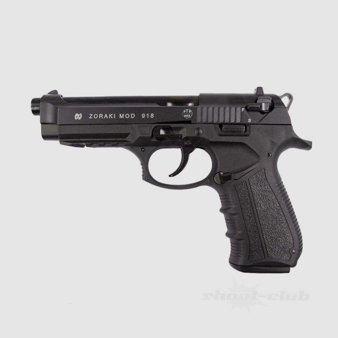 Zoraki 918-P Schreckschusspistole Brüniert 9mmPAK +Platzpatronen