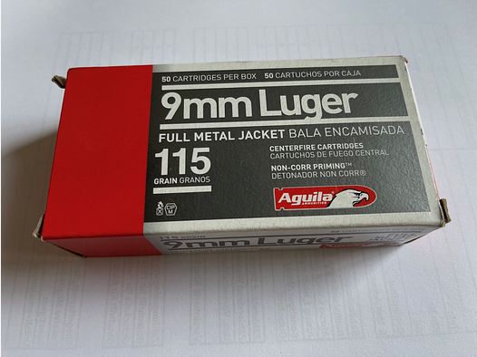 Aguila Munition 115 gr 9mm Para