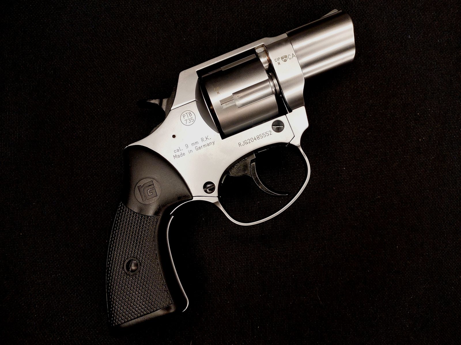 Röhm RG 59 Schreckschuss Revolver Alu Chrome 9 mm R.K. (PTB 735) als nieuw