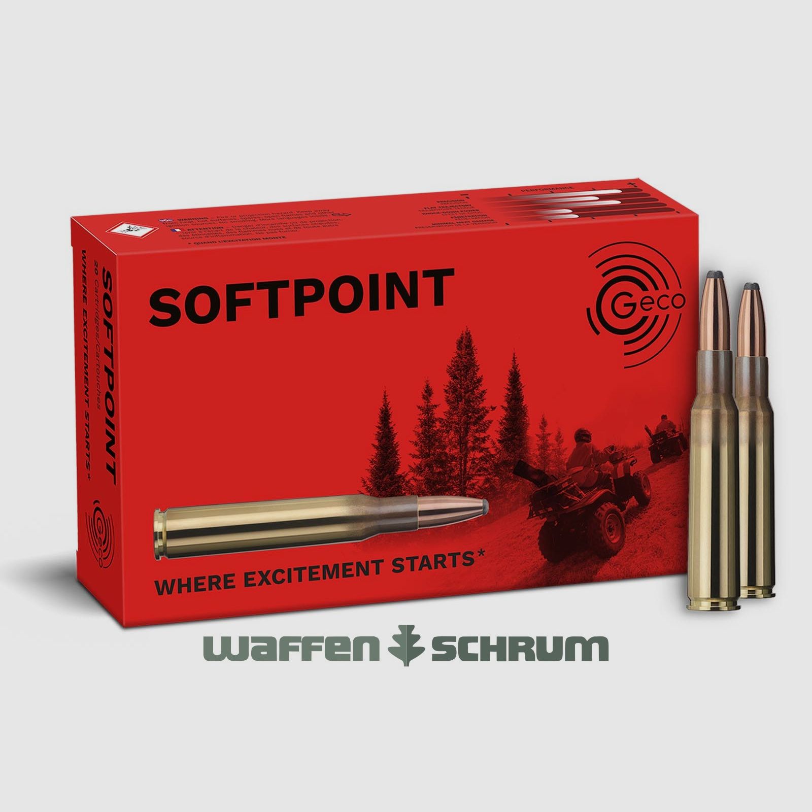 Geco Częściowa powłoka/SP 10,7g - 165gr 7x57