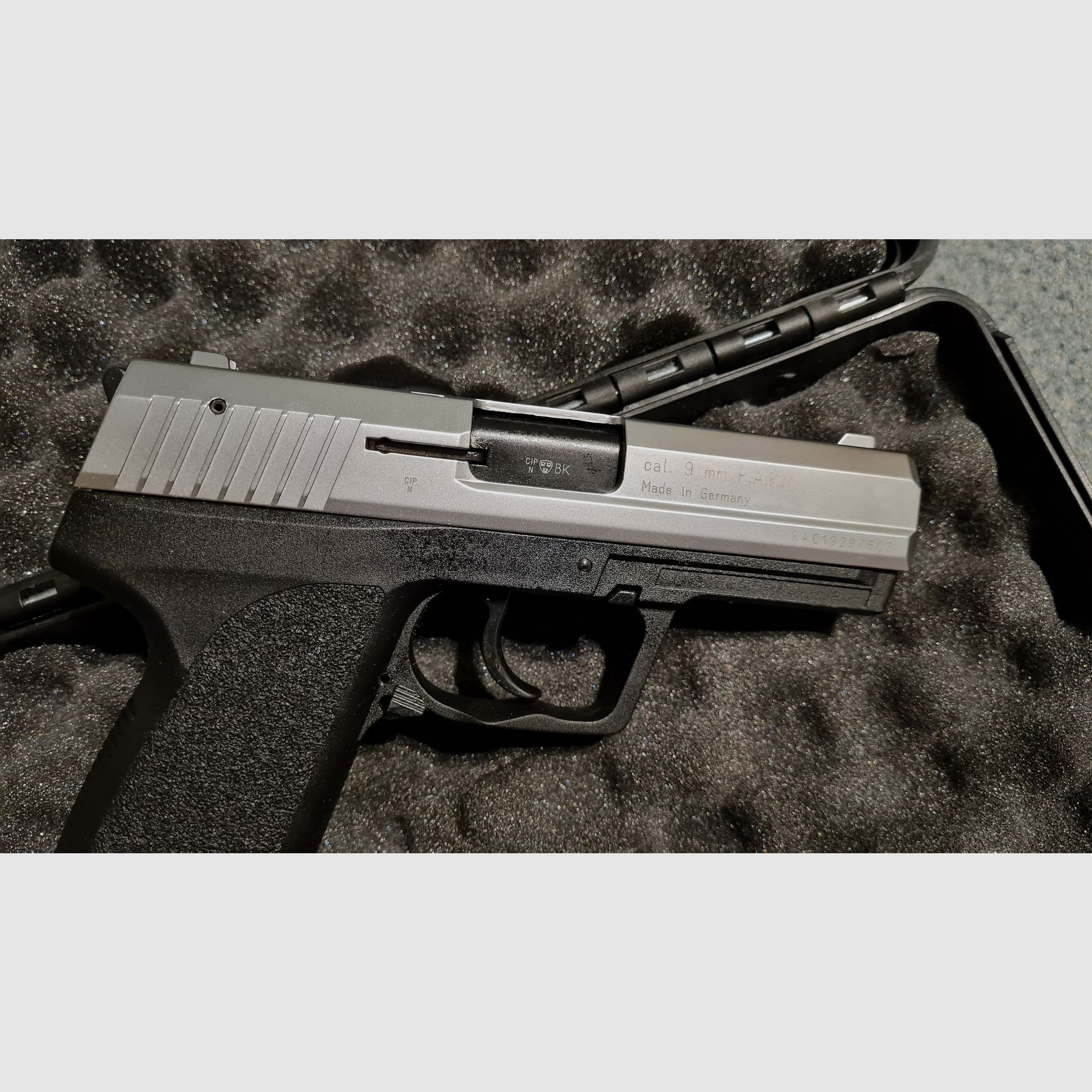 Röhm RG 96 Schreckschuss Pistole vernickelt