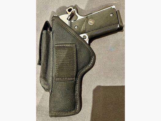 Universal holster made of nylon with magazine pouch — for large pistols / 1911 & Co.