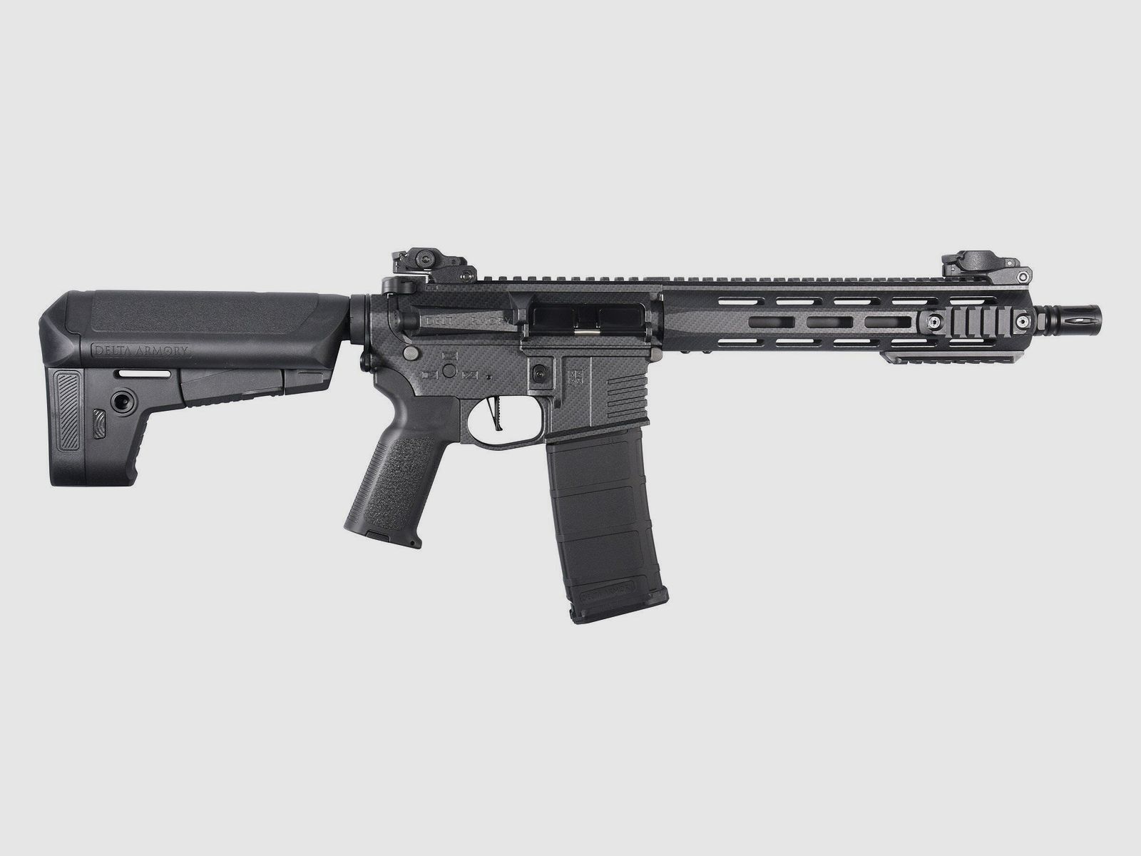 M4 AR15 M-LOK 10 Zoll CHARLIE Carbon Softair Gewehr max. 0,5J | Delta Armory