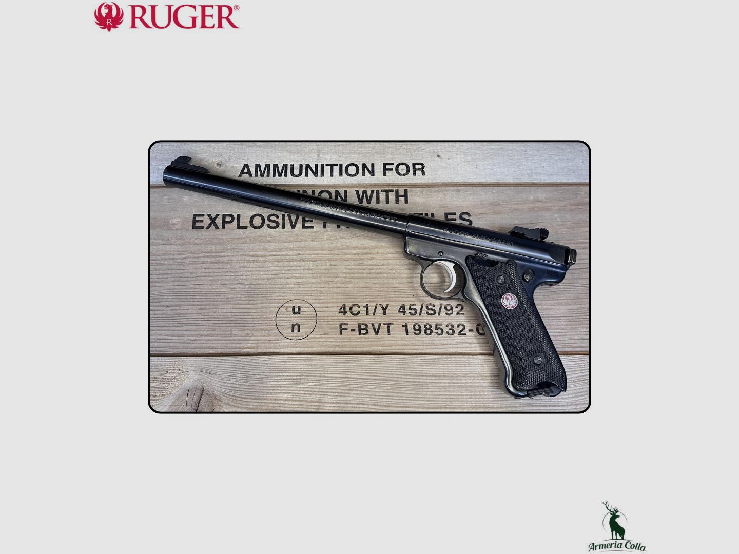 Ruger Pistola Semiautomatica Mark II Target cal. .22Lr art. usa4/266 *USATO*, immagine 2 di 2