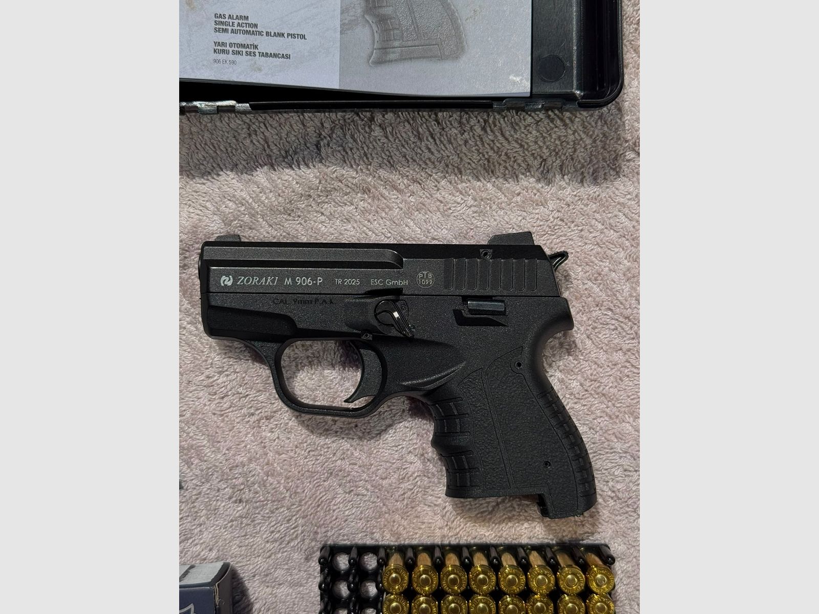 (JAK NOWY!) Zoraki 906 pistolet alarmowy (PTB 1099) inkl. kabura i faktura, zdjęcie 3 z 3