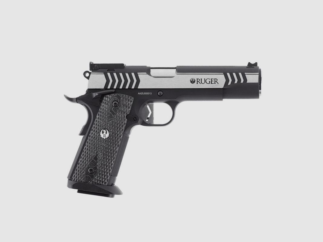 Ruger SR1911 Competition SLV BLK, Cal. 4,5mm; BB Co2; 2 J; 19 colpi, immagine 6 di 20