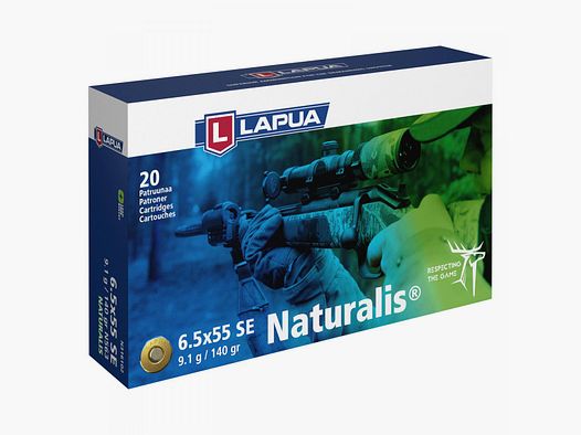 Lapua 6,5x55 SE 140GR Naturalis 20 Patronen