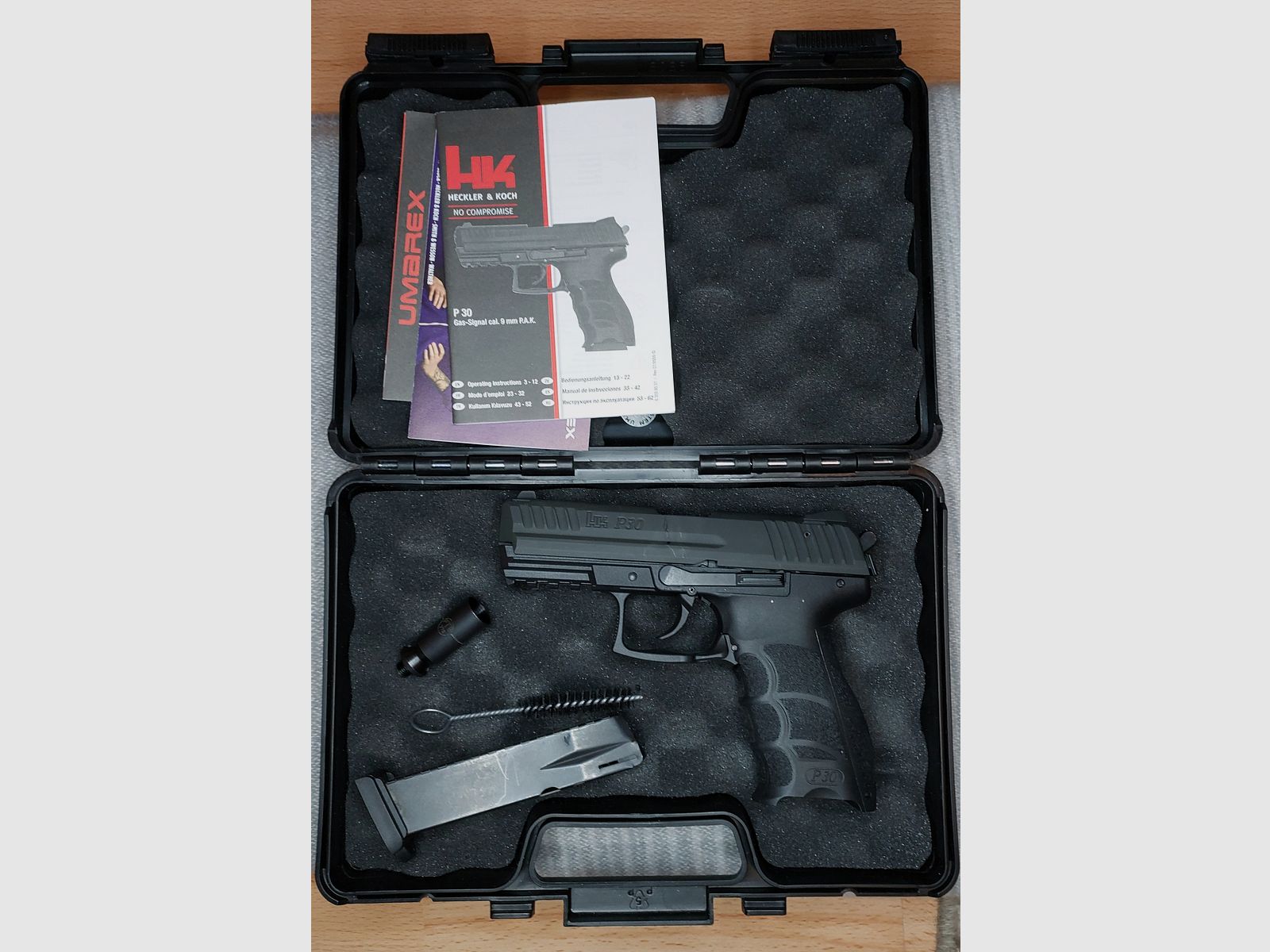 Heckler & Koch P30 Pistolet à blanc 9 mm P.A.K. brunie (PTB 912)