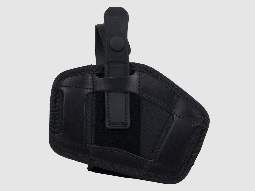Schnellziehholster Formholster GĂĽrtelholster fĂĽr mittlere und groĂźe Pistolen und Revolver Cordura schwarz
