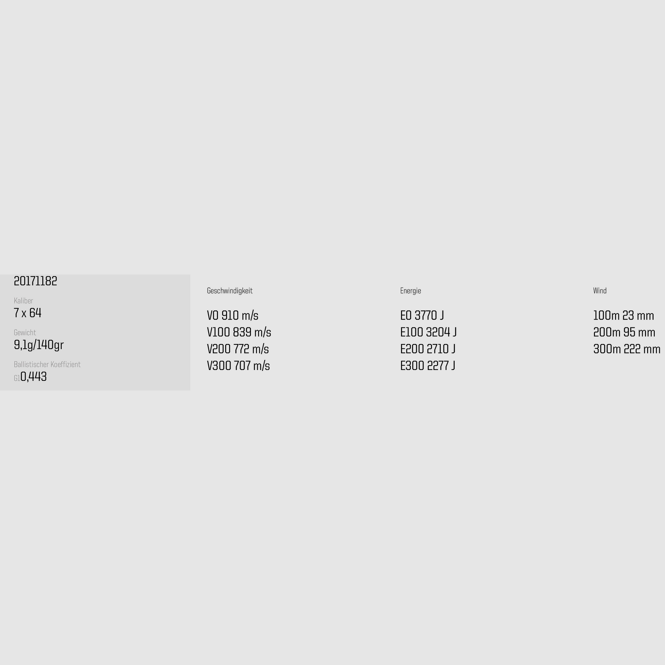 Norma 103001220 7x64 Ecostrike 9,1g 140grs. Geweerpatronen Loodvrij