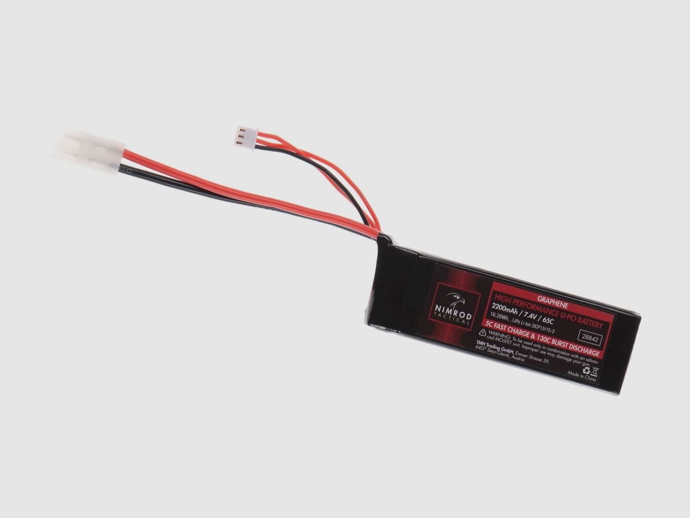 Lipo 7.4V 2200mAh 65C Graphene Large Type | Nimrod