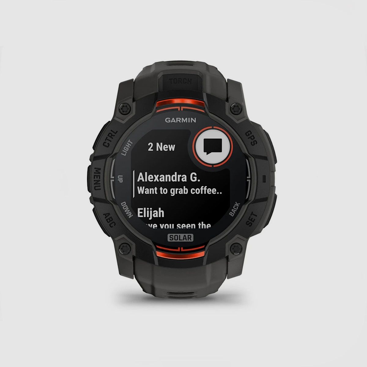 UHR – GARMIN – INSTINCT® 3 | 50MM | SOLAR | Schwarz mit Charcoal Silikonarmband, Bild 4 von 19