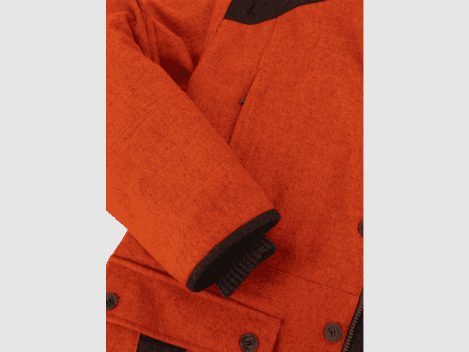 Jagdjacke Signal-Lodenjacke Drückjagd, orange, Bild 5 von 5
