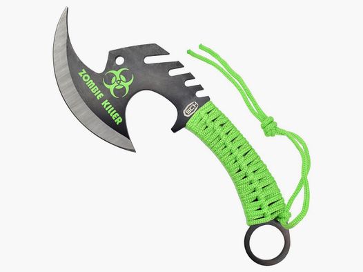 Ascia da lancio Zombie inclusa borsa in nylon