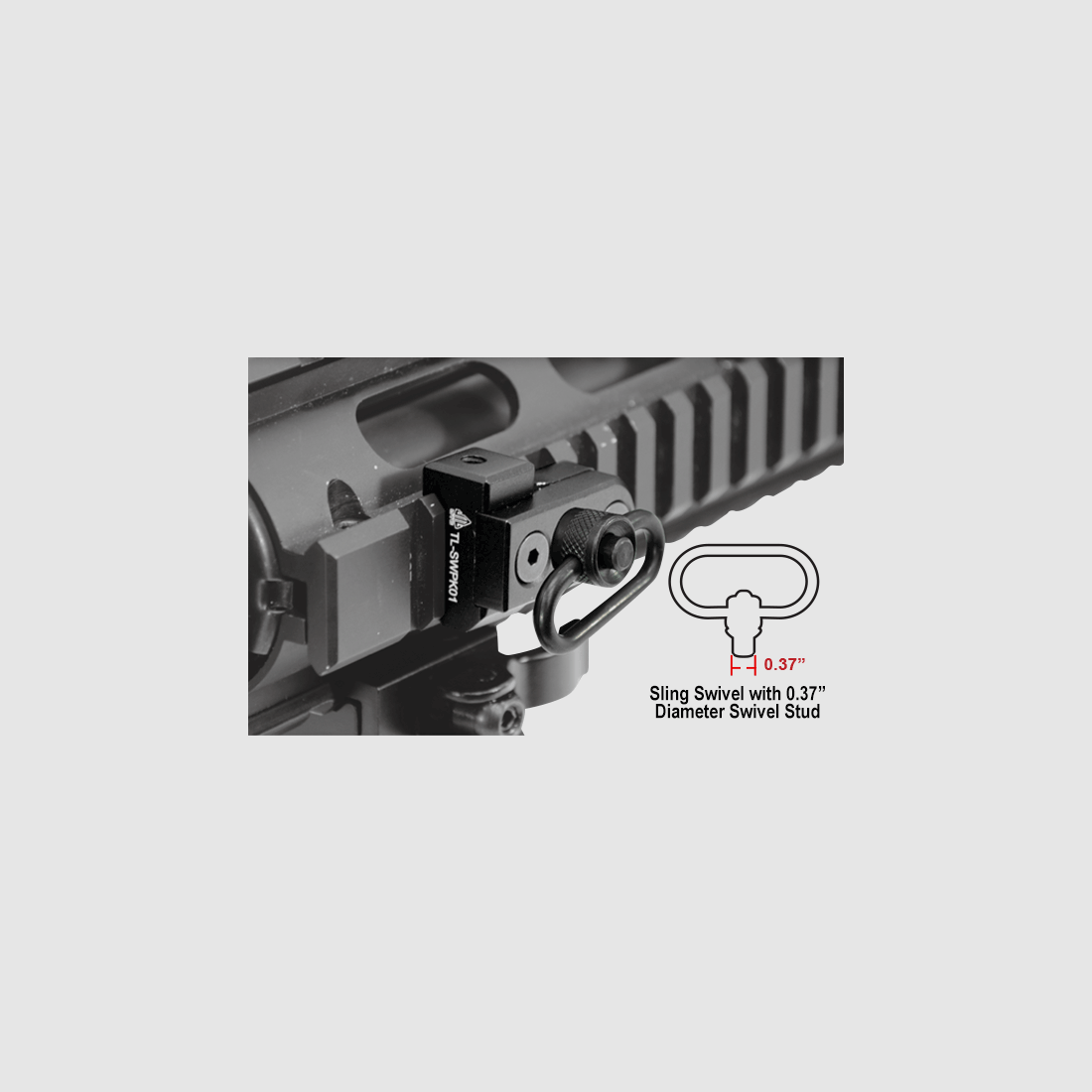 UTG Adapter für QD Sling Swivel Typ Keymod, Bild 4 von 5