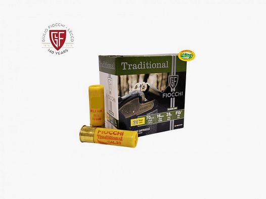 FIOCCHI patronen Traditional Feltro kal.20 gr.28 pb.7 speciale duif