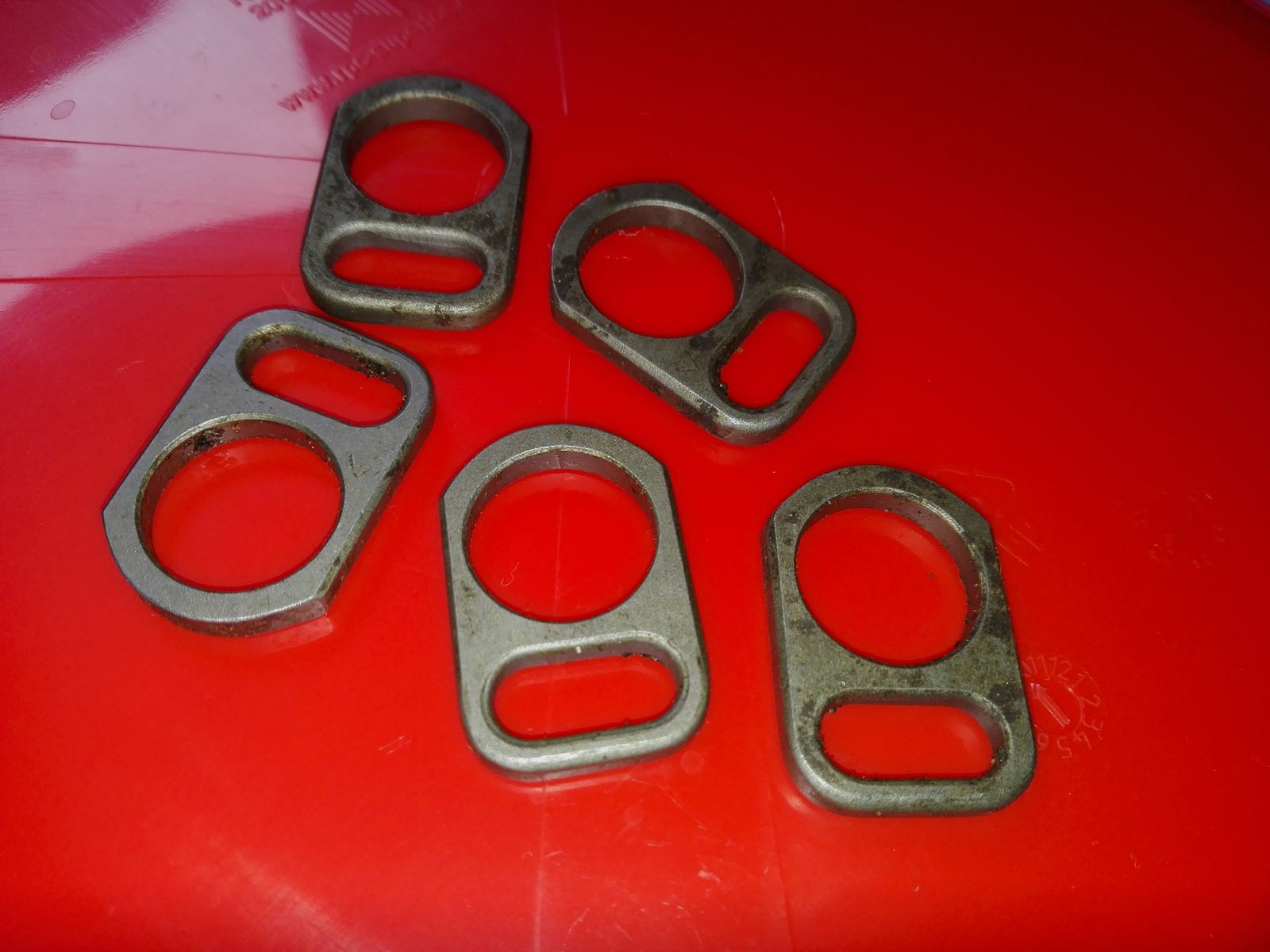 Original polnische AK 47 Gasblock Trageriemenplatten/gasblock sling mounting plates wie neu!   Tags: AKM AK74 Saiga MPi Yunker Type 56