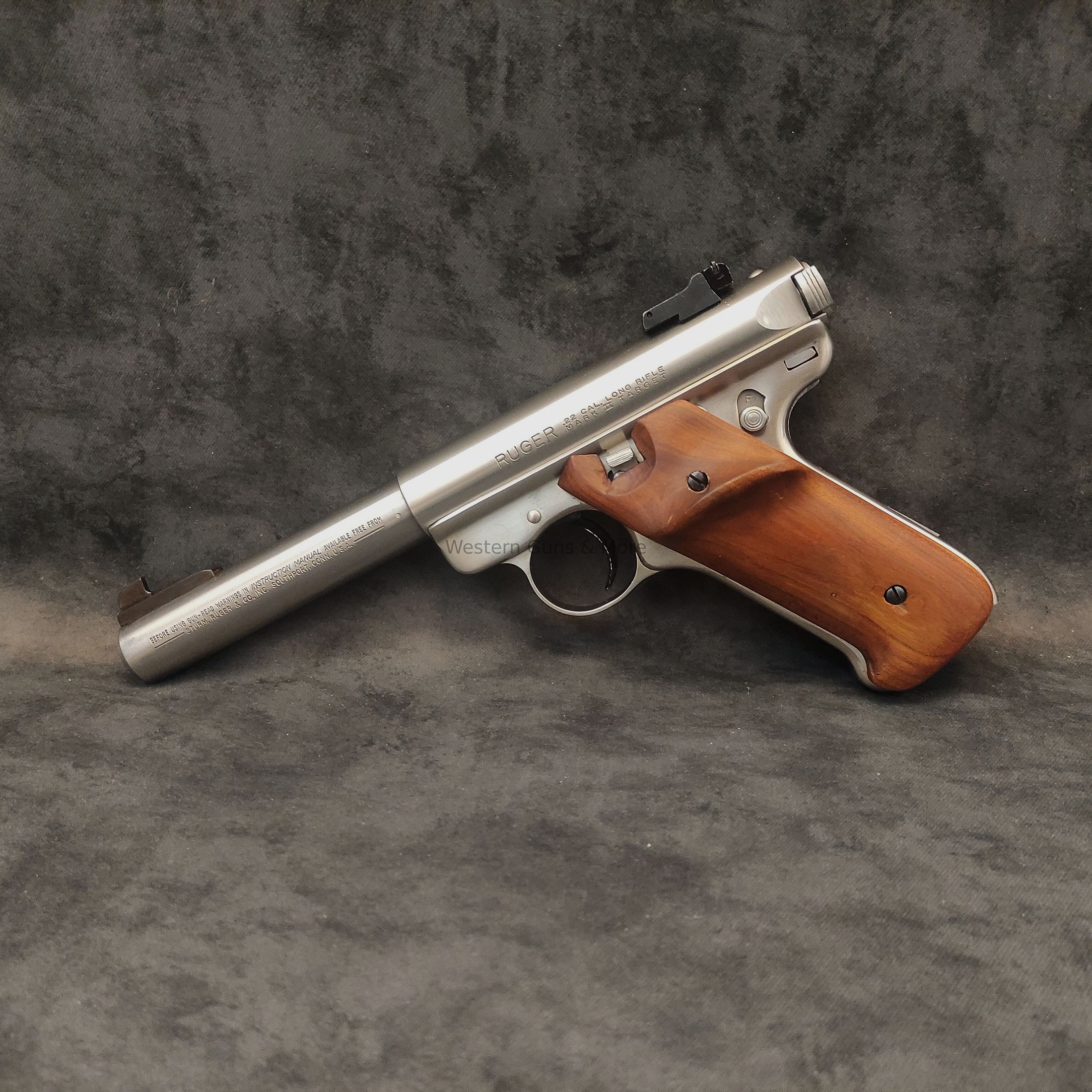 Ruger Mark II Target .22lr in acciaio inox