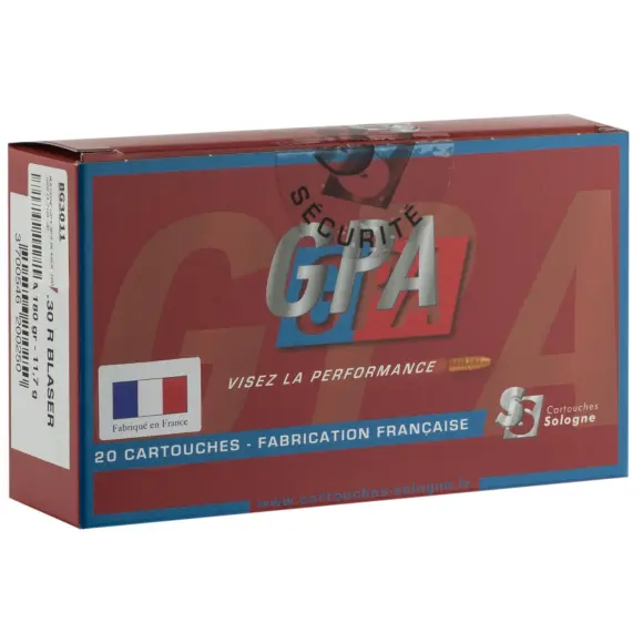 Jachtpatronen Sologne GPA Kaliber 30R Blaser, afbeelding 1 van 8