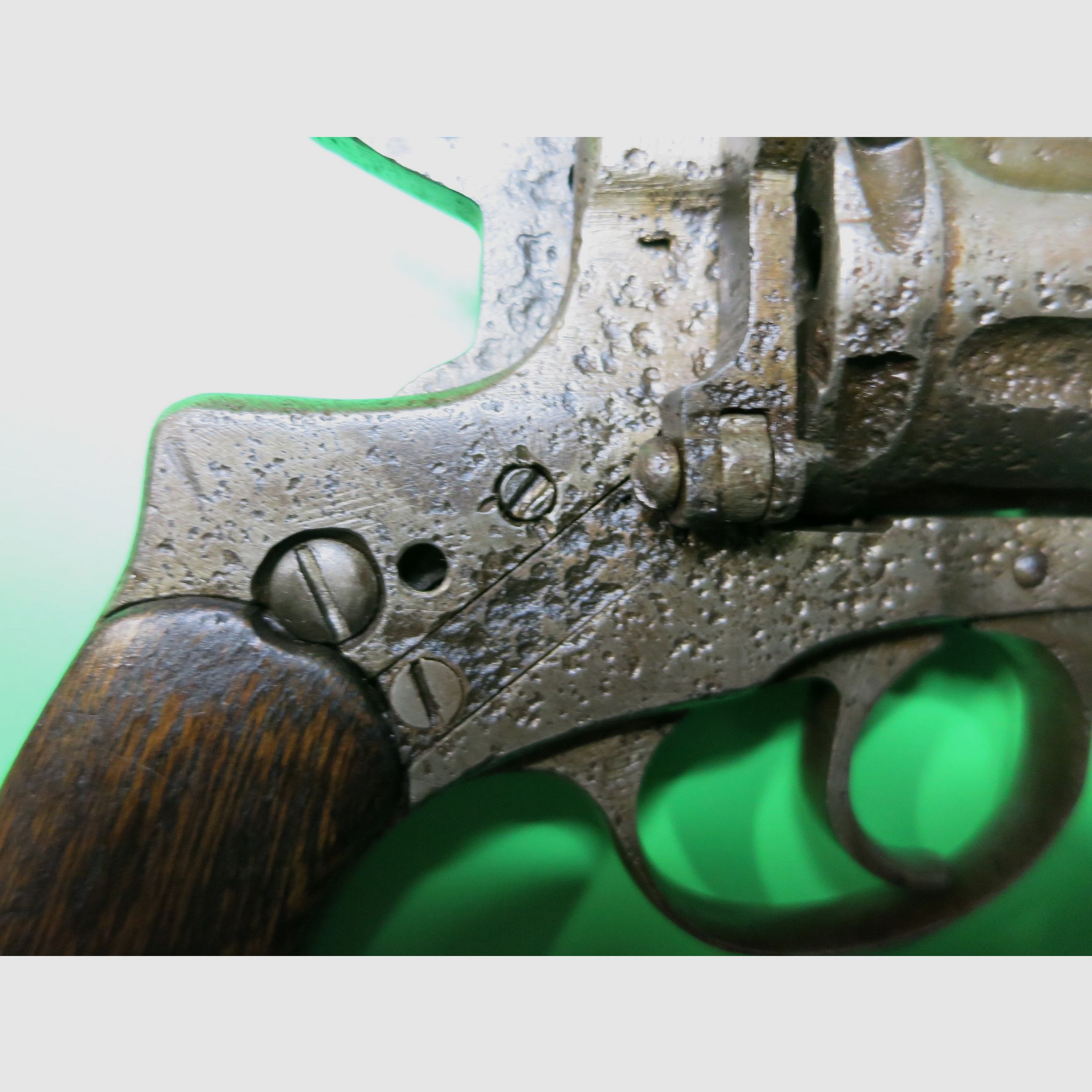 Revolver, Nagant M1895-Revolver, témoin absolu du temps, trouvé dans l'eau, 7,62 x 38 mm R #81