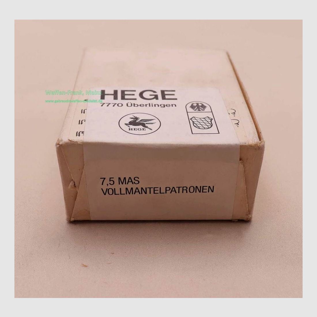 Francés, diversas balas de cartucho