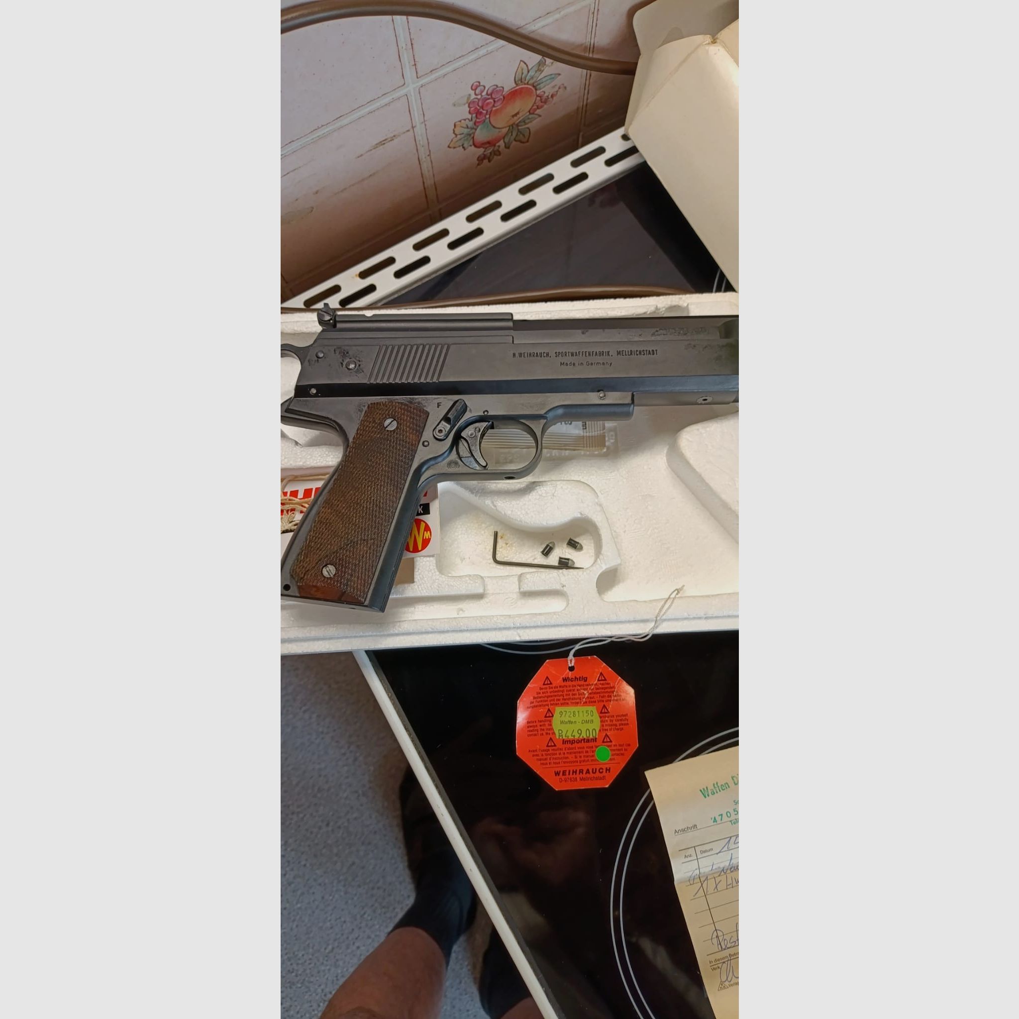 Pistola de aire Weihrauch HW 45 Pavonado