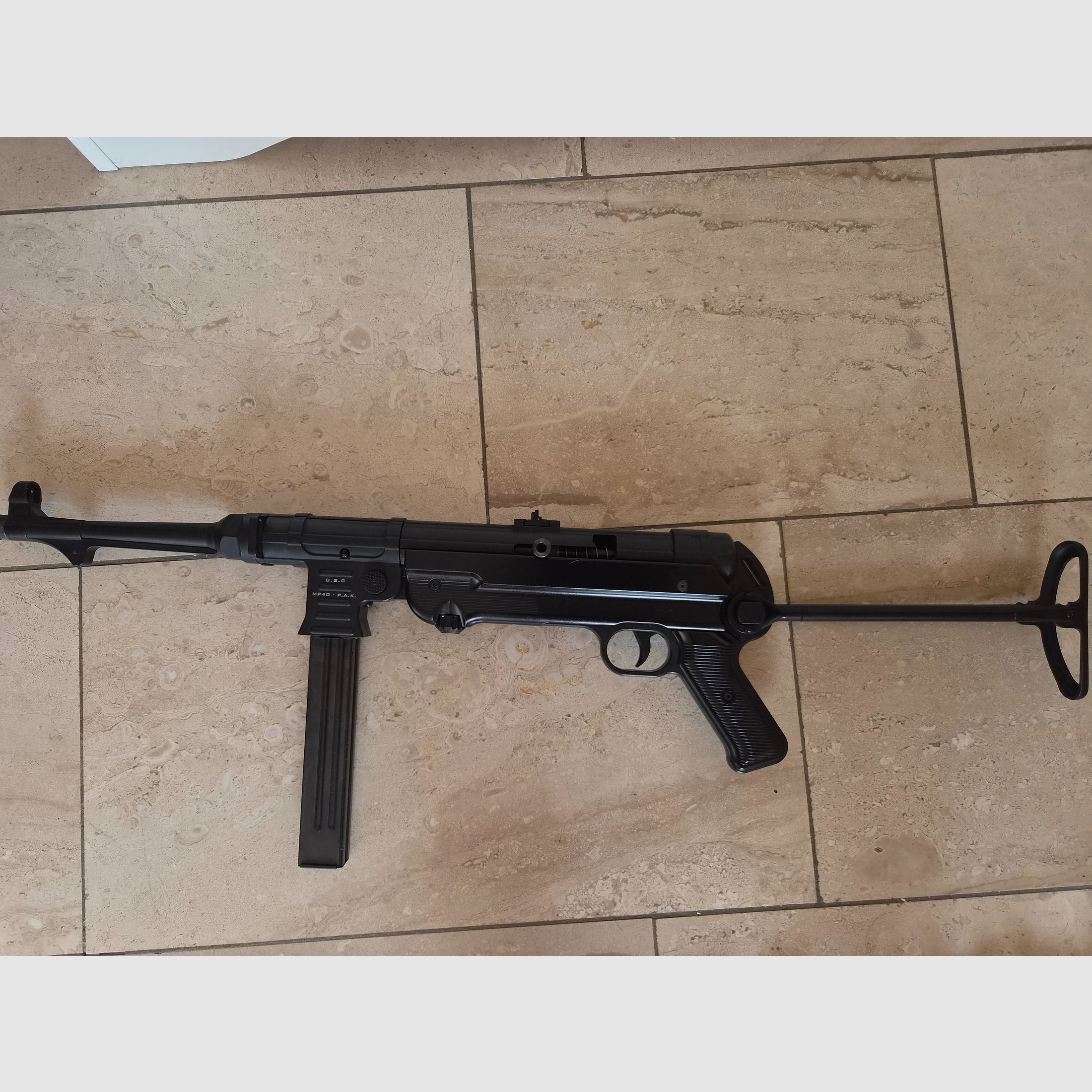 Machine pistol 9mm gas blank gun