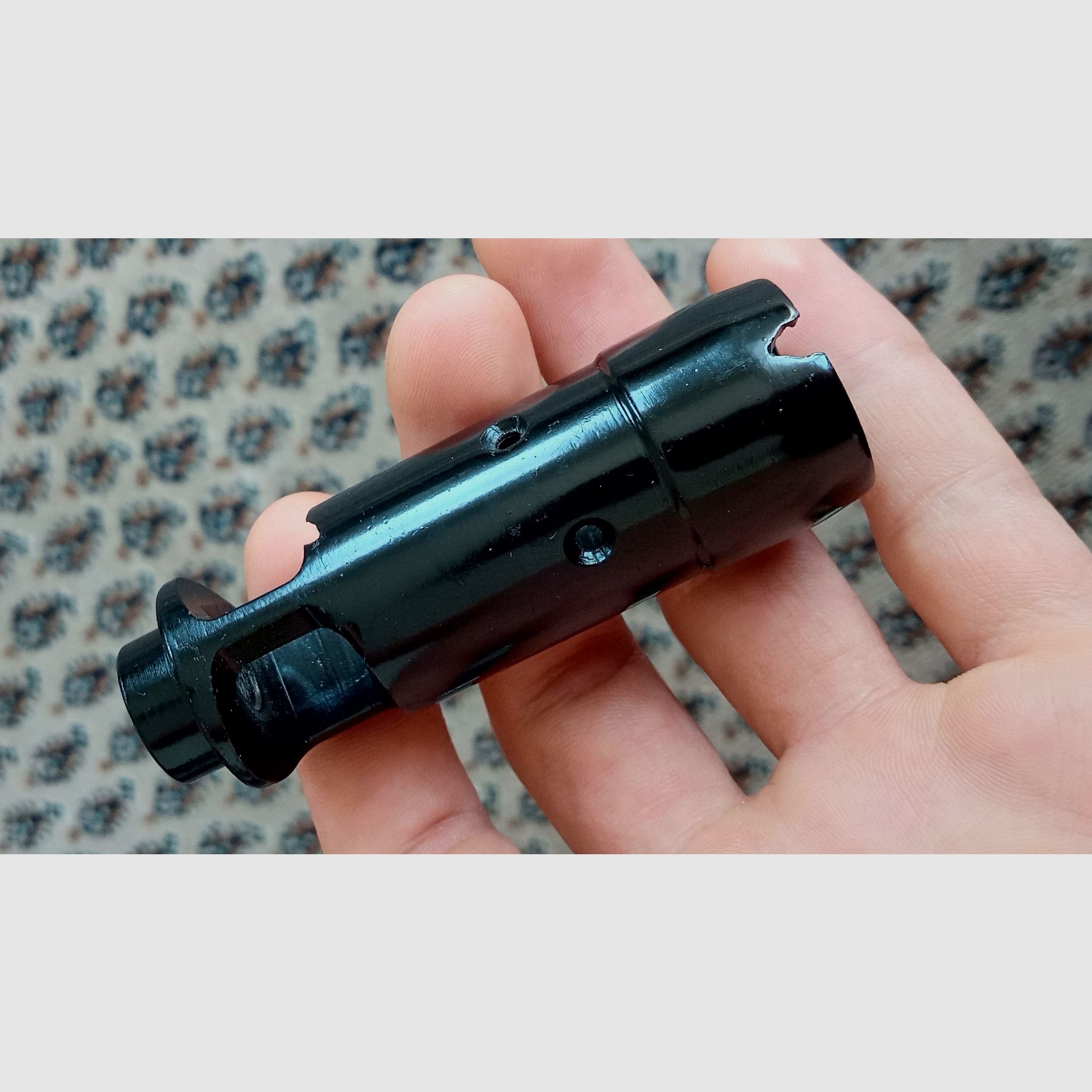 Oferta de intercambio: Wiesa 5,45/.223 Zick-Zack Flash Hider por Arsenal Flash Hider // DDR NVA MPi AK74 24x1,5 mm rosca derecha freno de boca supresor de fogonazo, imagen 2 de 13