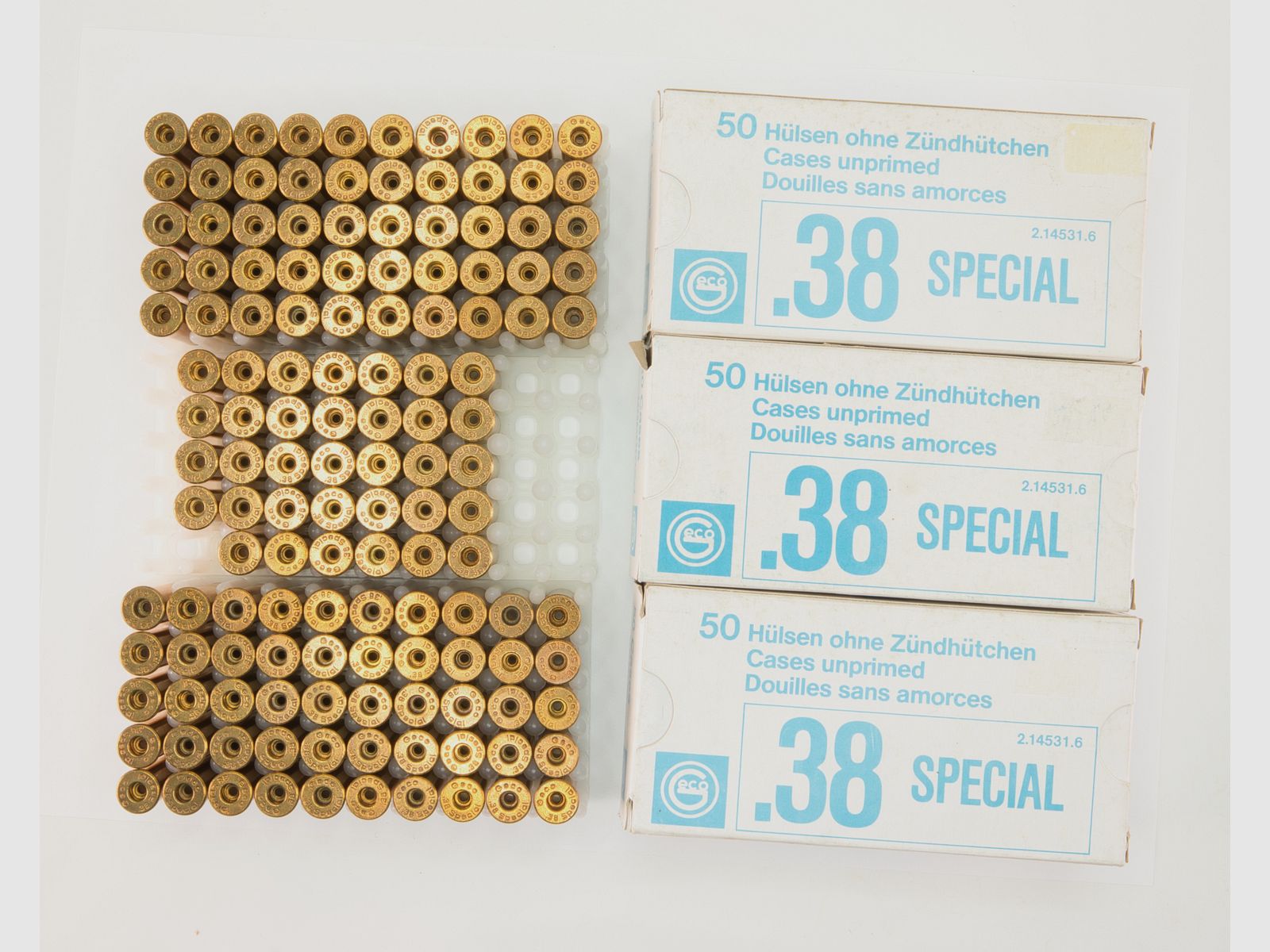 Hülsen GECO .38 SPECIAL 134 Stück