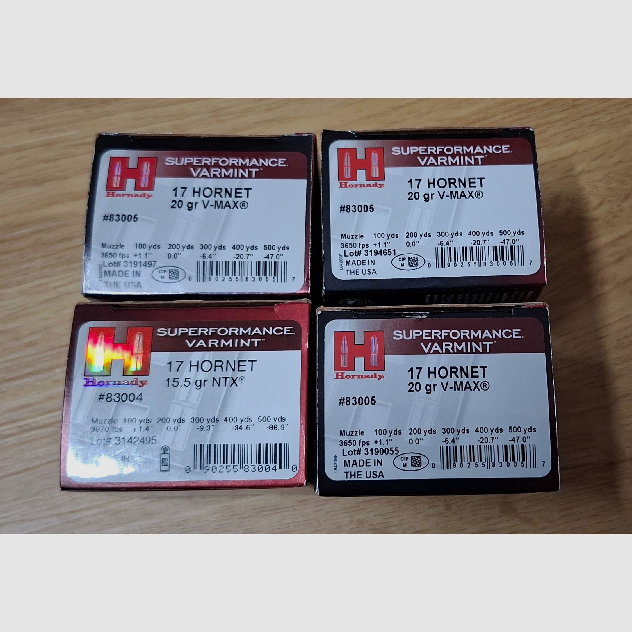 Hornady .17 Hornet Superformance Varmint Hülsen 100 Stück