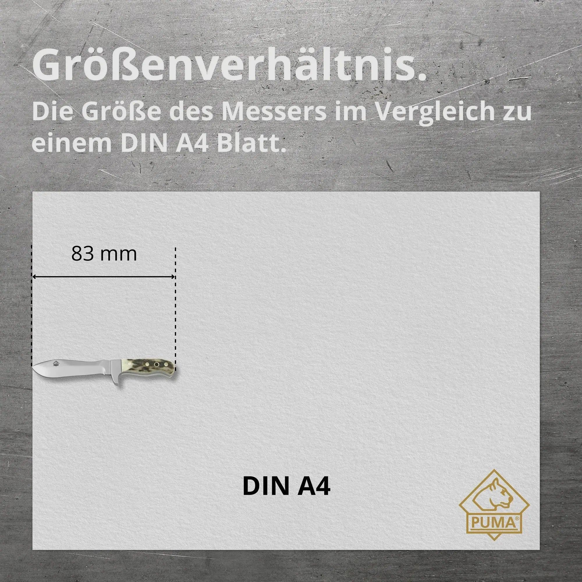 PUMA mini white hunter (Miniatur Messer)