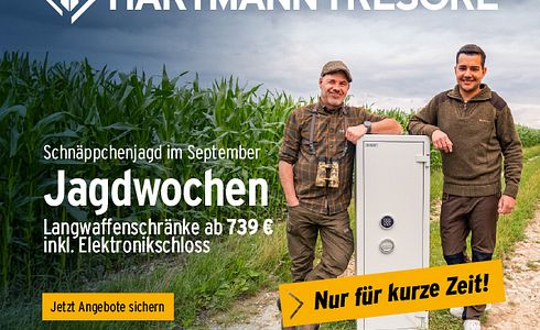 Jagdwochen bei HARTMANN TRESORE: Sicher seit Generationen.