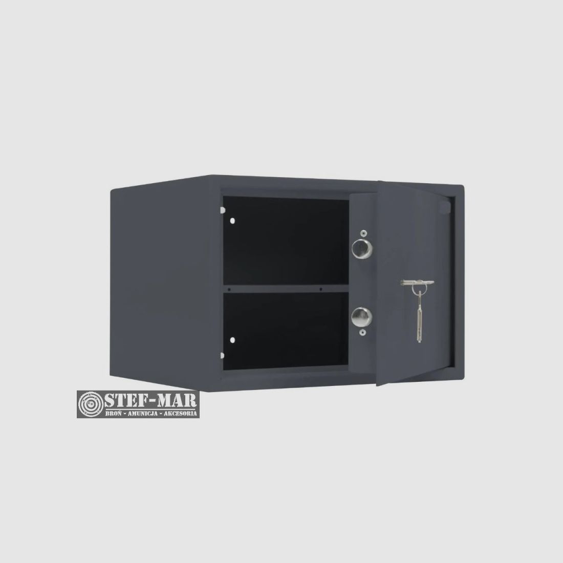 Caja fuerte para armas cortas (grafito) Arsenal 30 KL PL – Clase S1 – con llave, imagen 2 de 3